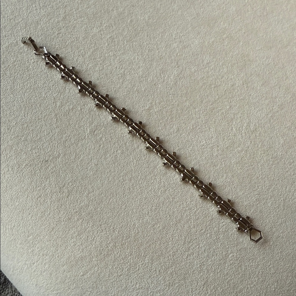 Elegant Silver Crystal Bracelet View 6